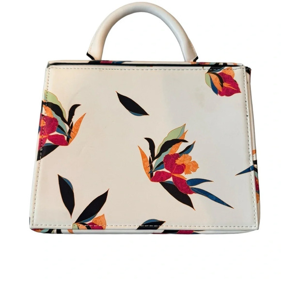 Floral Squared Hand / shoulder Bag - Picture 2 of 9